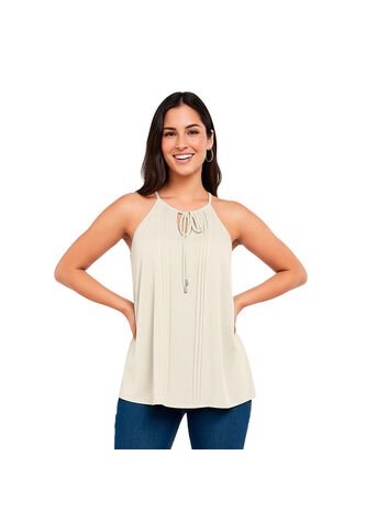 BLUSA VIKATS MUJER AG7779 BEIGE Talla S Vikats