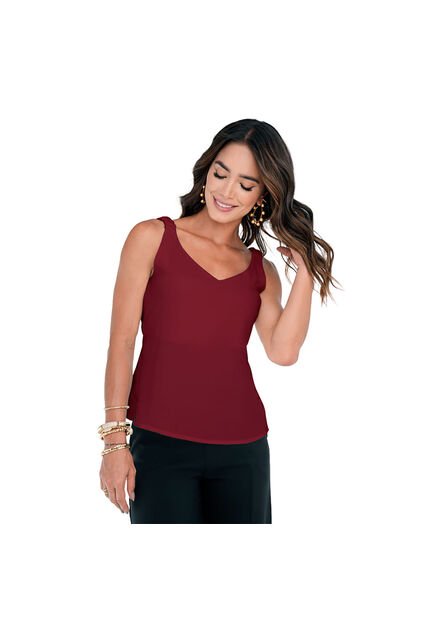 BLUSA VIKATS MUJER AG7696 VINOTINTO Talla L