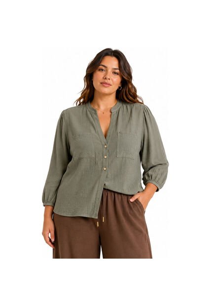 BLUSA VIKATS MUJER AG7840 VERDE Talla 12