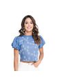BLUSA VIKATS MUJER AG7569 AZUL Talla L de Vikats