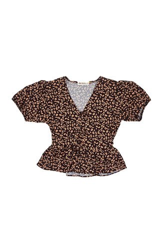 BLUSA VIKATS MUJER AG7576 ANIMAL PRINT NEGRO Talla XL Vikats