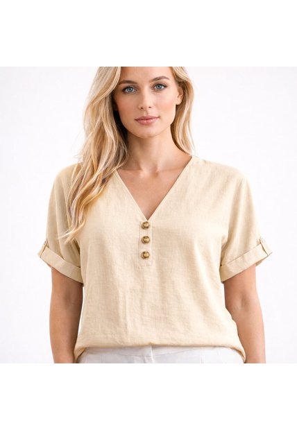BLUSA VIKATS MUJER AG7806 VAINILLA Talla L