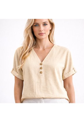 BLUSA VIKATS MUJER AG7806 VAINILLA Talla L