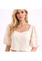 BLUSA VIKATS MUJER AG7619 MARFIL Talla M de Vikats