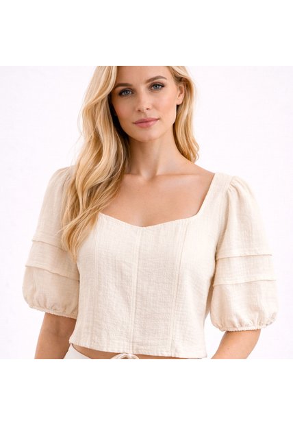 BLUSA VIKATS MUJER AG7619 MARFIL Talla M