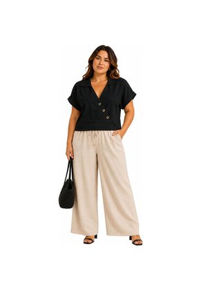 BLUSA VIKATS MUJER AG7844 NEGRO Talla 14
