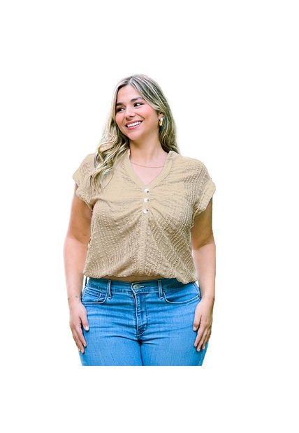 BLUSA VIKATS MUJER AG7364 CAMEL Talla 18