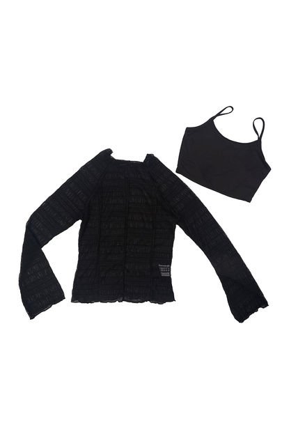 BLUSA VIKATS MUJER AG7415 NEGRO Talla L