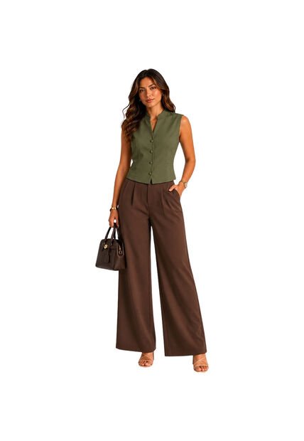 BLUSA VIKATS MUJER AG7903 VERDE OLIVA Talla L