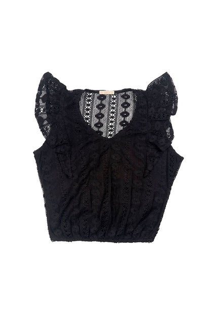 BLUSA VIKATS MUJER AG7375 NEGRO Talla L