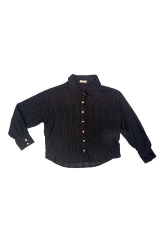 BLUSA VIKATS MUJER AG7166 NEGRO Talla 16 Vikats