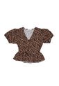 BLUSA VIKATS MUJER AG7576 ANIMAL PRINT NEGRO Talla M de Vikats