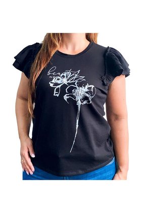 BLUSA VIKATS MUJER AG7373 NEGRO Talla 14