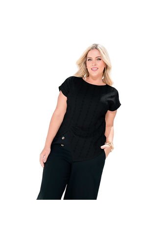 BLUSA VIKATS MUJER AG7655 NEGRO Talla L Vikats