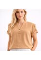BLUSA VIKATS MUJER AG7455 CAMEL Talla XL de Vikats
