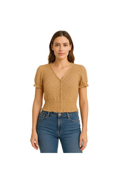 BLUSA VIKATS MUJER AG7143 CAMEL Talla XL