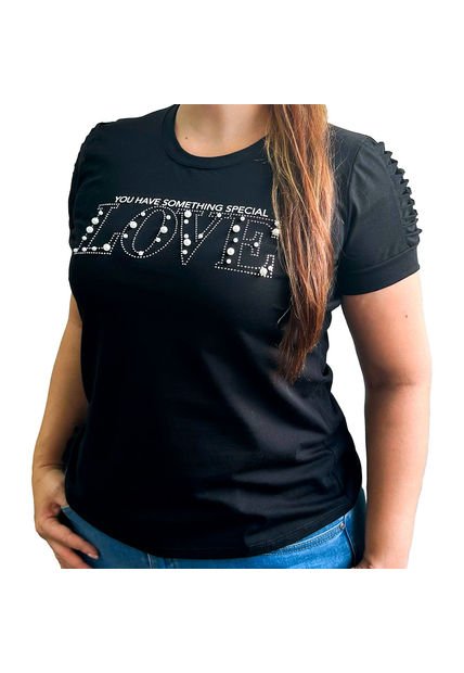 BLUSA VIKATS MUJER AG7372 NEGRO Talla 14