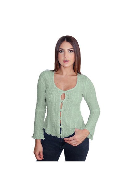BLUSA VIKATS MUJER AG7313 VERDE Talla S