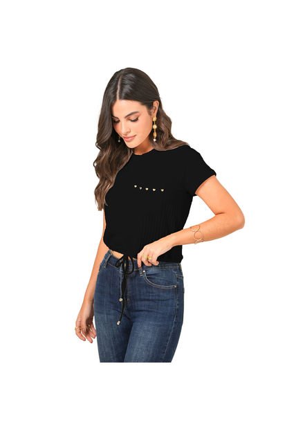 BLUSA VIKATS MUJER AG7410 NEGRO Talla M