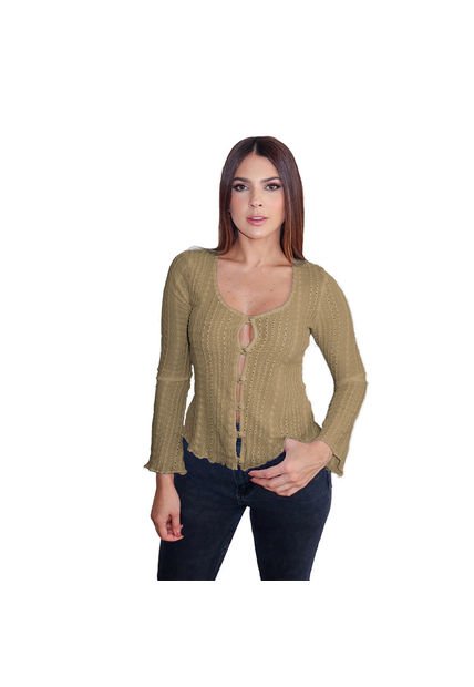 BLUSA VIKATS MUJER AG7313 CAMEL Talla M