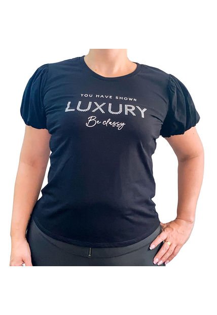 BLUSA VIKATS MUJER AG7374 NEGRO Talla 14