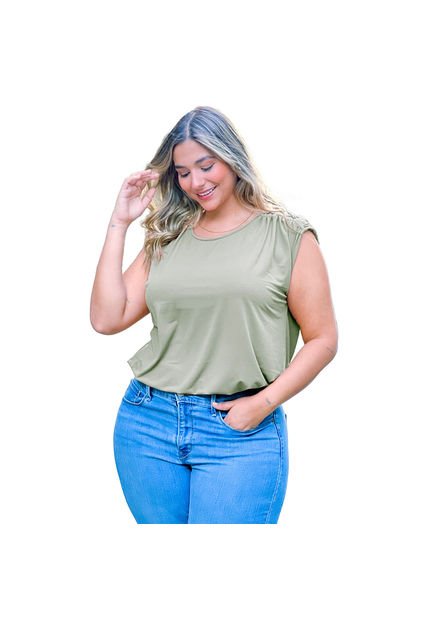BLUSA VIKATS MUJER AG7367 VERDE Talla 16