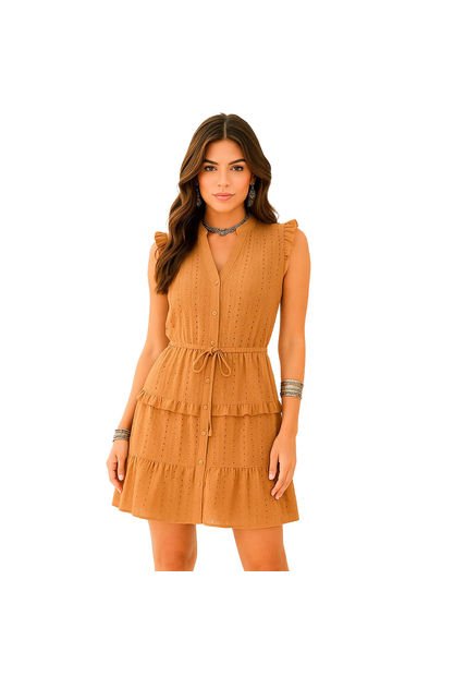 VESTIDO VIKATS MUJER AG7061 CAMEL Talla L