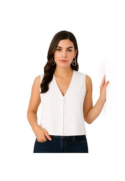 BLUSA VIKATS MUJER AG7389 MARFIL Talla M