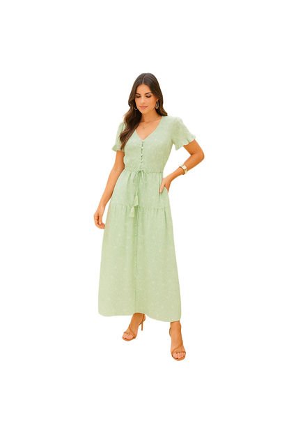 VESTIDO VIKATS MUJER AG7453 VERDE Talla XL