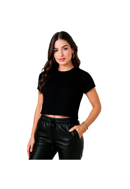 BLUSA VIKATS MUJER AG7439 NEGRO Talla S