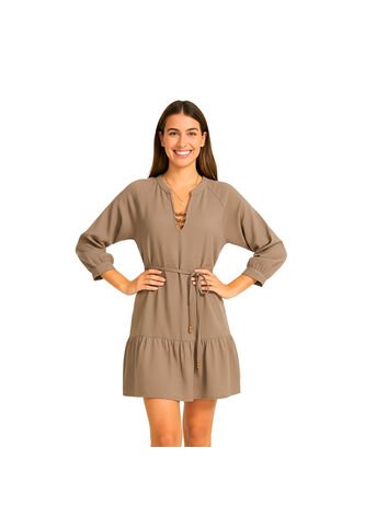 VESTIDO VIKATS MUJER AG7793 TAUPÉ Talla M Vikats