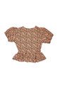 BLUSA VIKATS MUJER AG7576 ANIMAL PRINT CAMEL Talla XL de Vikats
