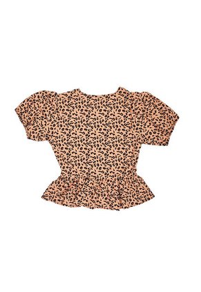 BLUSA VIKATS MUJER AG7576 ANIMAL PRINT CAMEL Talla XL