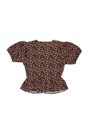 BLUSA VIKATS MUJER AG7576 ANIMAL PRINT NEGRO Talla XL