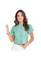 BLUSA VIKATS MUJER AG7569 VERDE Talla M de Vikats