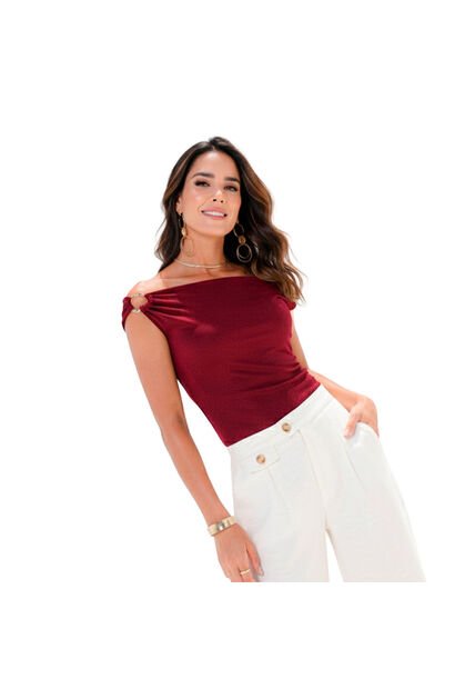 BLUSA VIKATS MUJER AG7635 VINOTINTO Talla L
