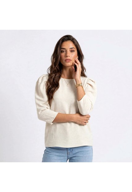 BLUSA VIKATS MUJER AG8252 MARFIL Talla M