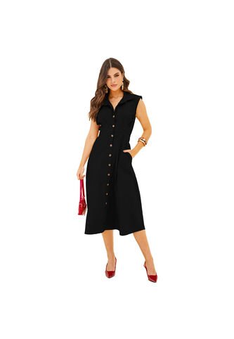 VESTIDO VIKATS MUJER AG7287 NEGRO Talla M Vikats