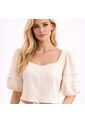 BLUSA VIKATS MUJER AG7619 MARFIL Talla S de Vikats