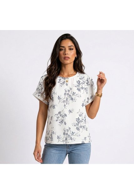 BLUSA VIKATS MUJER AG8256 AZUL Talla M