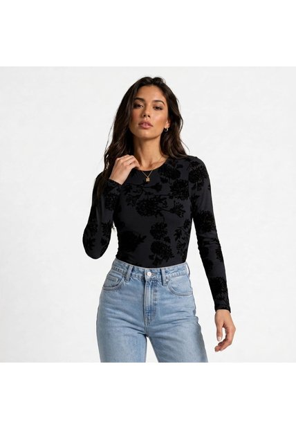 BLUSA VIKATS MUJER AG8214 NEGRO Talla M