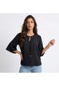 BLUSA VIKATS MUJER AG8253 NEGRO Talla L de Vikats