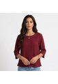 BLUSA VIKATS MUJER AG8254 VINOTINTO Talla L de Vikats