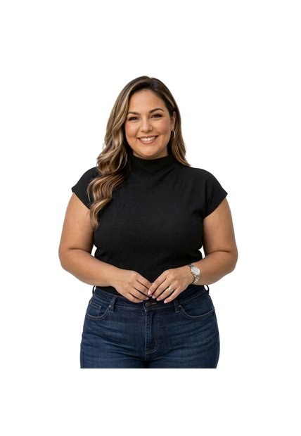 BLUSA VIKATS MUJER AG8258 NEGRO Talla 14