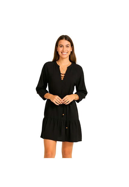 VESTIDO VIKATS MUJER AG7793 NEGRO Talla L