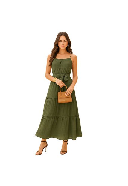 VESTIDO VIKATS MUJER AG7431 VERDE Talla M