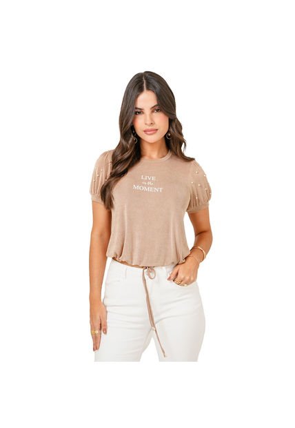 BLUSA VIKATS MUJER AG7476 CAMEL Talla S