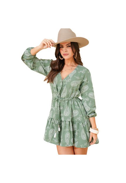 VESTIDO VIKATS MUJER AG7433 VERDE Talla XL