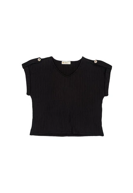 BLUSA VIKATS MUJER AG7753 NEGRO Talla S
