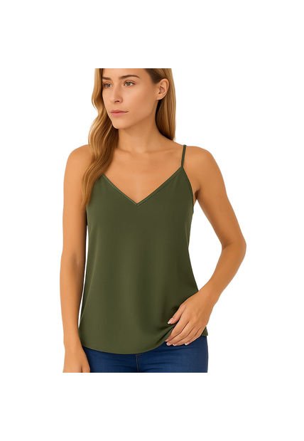 BLUSA VIKATS MUJER AG7232 VERDE MILITAR Talla L
